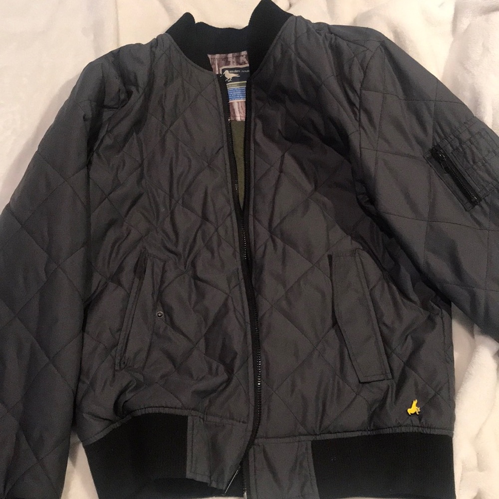 Gray Bomber Jacket